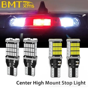 2X White LED Cargo Truck Light 2X Red Third Brake Bulb for Sierra Silverado 1500 - Foto 1 di 9