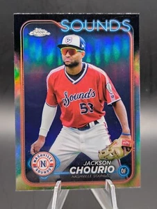 2024 Topps Pro Debut #PDC-104 Jackson Chourio Chrome Refractor Card - Picture 1 of 2