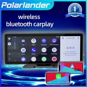 9" Wireless Carplay AndroidAuto Touchscreen Bluetooth Portable Car Stereo Camera - Picture 1 of 14