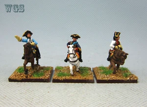 15 mm WGS Sette anni guerra dipinto comando di Hannover e 2 ufficiali di stato maggiore HB4 - Foto 1 di 5