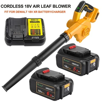 For Dewalt 18V Cordless Garden Leaf Air Blower Snow Dust Corner Battery &Charger - Image 1 of 4