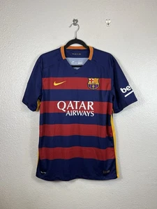 PLAYER ISSUE BARCELONA SPAIN 2015/2016 HOME FOOTBALL SHIRT JERSEY NIKE MEDIUM - Picture 1 of 7