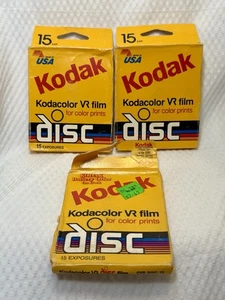 Lot Of 3 Kodak Kodacolor VR DISC Film 15 Exposure Packs 45 Total Exposures - Picture 1 of 4