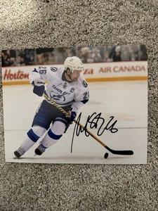 Martin St. Louis Signed 8x10 W/COA LIGHTNING A - Picture 1 of 1