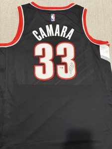 BECKETT COA TOUMANI CAMARA Signed Autographed Portland Trail Blazers Jersey - Picture 1 of 2