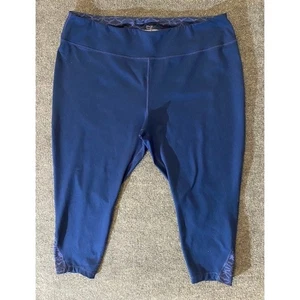Vineyard Vines Performance Capri Leggings 3X Plus Size Navy Blue Activewear - Picture 1 of 14