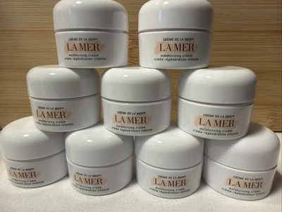 9x La Mer the Moisturizing Cream - Tamanho da amostra 0,12 oz/3,5 ml. Novo em folha! - Imagem 1 de 2