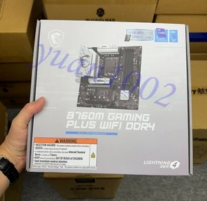 1PCS NEW MSI B760M GAMING PLUS WIFI DDR4 Motherboard Fast delivery - Picture 1 of 5