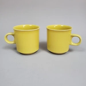 Noritake Gaiety Primastone Coffee Mug Cup Yellow Japan Spring 8 oz Set Of 2 - Picture 1 of 5