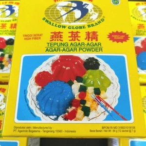 Agar-Agar Powder Swallow Globe Gelatin Jelly Halal Since 1971 LEGEND 12pcsx7gr - Picture 1 of 5