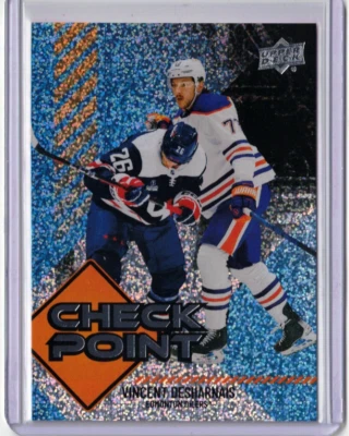VINCENT DESHARNAIS 24/25 2025 Upper Deck Check Point Insert Card #CP-12 SPECKLE - Image 1 of 2