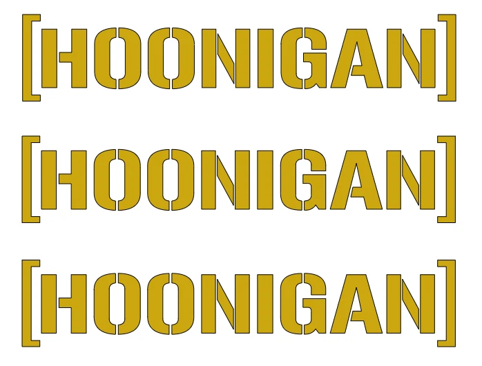 HOONAGAN  LOSI   DIE-CUT  Decal  Sticker   (   3  PCS   )   RC   NEW - Image 1 of 1