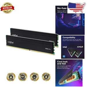 High-Performance 64GB DDR4 Memory Kit with 3200MHz Speed for Intel & AMD Systems - Picture 1 of 9