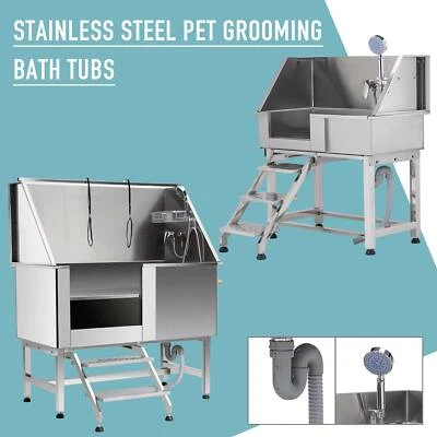 34/50" Pet Dog Grooming Bath Tub /Table Professional Cat Dog Wash Shower Station - image 1 of 4