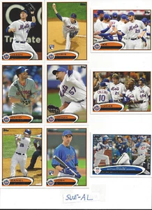 2012 Topps 1&2 New York Mets Team Set Santana Murphy Duda Davis David Wright 22 - Imagen 1 de 1