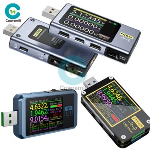 FNIRSI USB Tester Voltage Current Power Meter Voltmeter Ammeter QC Charging Test - Picture 1 of 18
