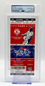 Shane Victorino Signed Autograph MLB 2013 World Series Game Clinching 6 PSA Sox - Picture 1 of 3