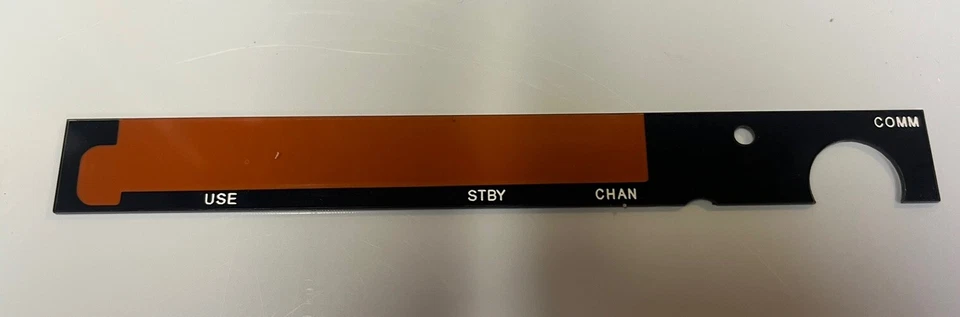 KY-196 A COMM KY196 A KY 196a Placa frontal ámbar Inserto Lente King Foto 1 de 1