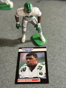 1989 Kenner Starting Lineup REGGIE WHITE SLU OPEN FIGURE WITH CARD Eagles - Picture 1 of 3