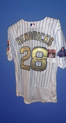 Kyle Hendricks Chicago Cubs Signed World Series Jersey Auto Inscribed Jsa Coa - Image 1 of 4