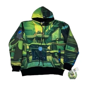 Sudadera pulóver con capucha talla L Members Only Rick & Morty para adultos nueva - Imagen 1 de 18