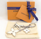LOUIS VUITTON Bijoux Sac Fleur D'epi M65085 Bag Charm Key Holder Ring Epi White