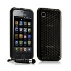 Clear Diamond Gel Case Cover For Samsung Galaxy SCL i9003 Black 