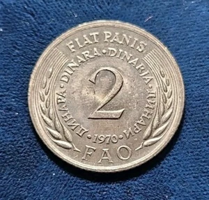 Jugoslawien 2 Dinara 1970 Kupfer-Nickel-Zink ( KM#55 ) - Bild 1 von 2
