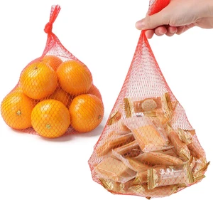 Reusable Mesh Produce Bags, 20 Inch Red Nylon Mesh Net Grocery Bags Onion Fru... - Picture 1 of 12