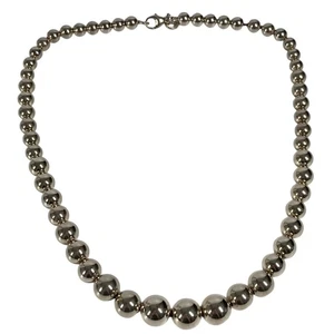TIFFANY&Co. Hardware ball Accessories Necklace SV925 Silver - Picture 1 of 9