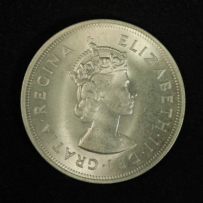 Bermudas 1959 1 corona de plata esterlina - envío gratuito EE. UU. Foto 1 de 3