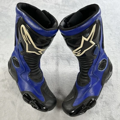 Alpinestars SMX-5 Motocicleta Street Track Botas EE. UU. 6/Europeas 39 Azul/Negro Foto 1 de 4