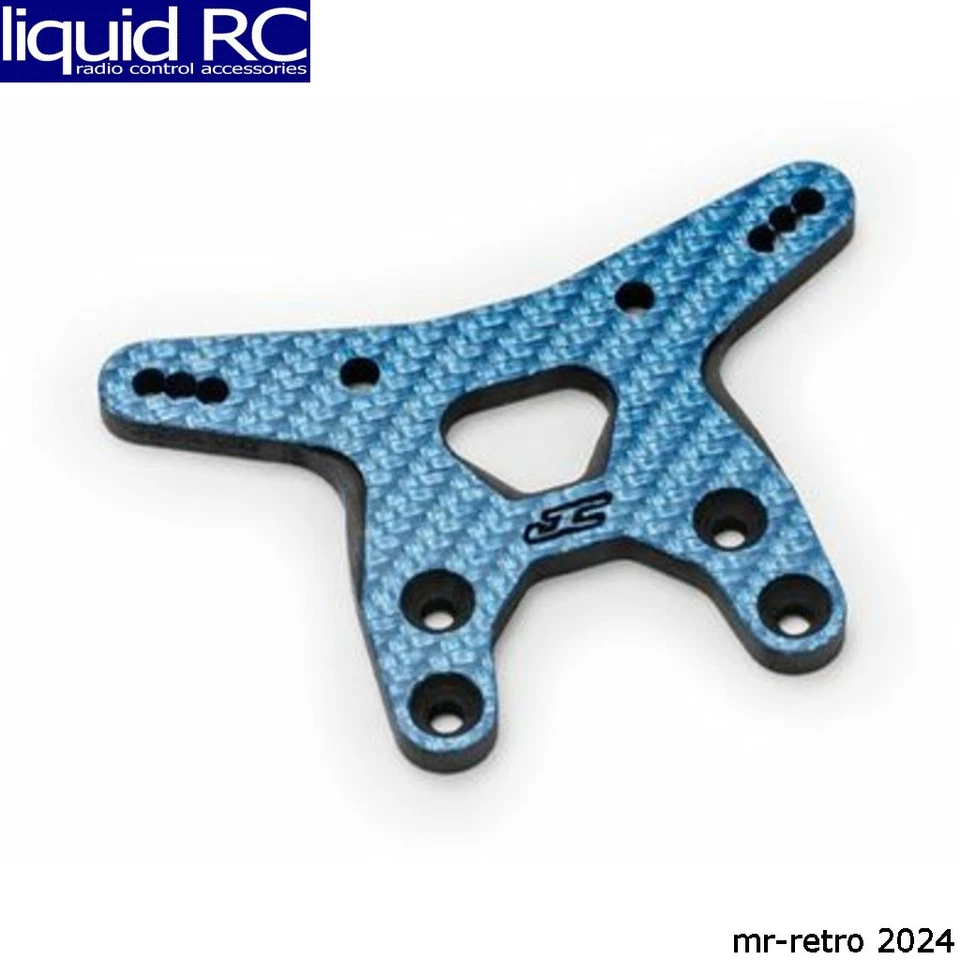JConcepts 5187-1 RC10b7 Carbon Fiber Front Shock Tower Blue Fits RC10b7 RC10b7 - Image 1 of 1