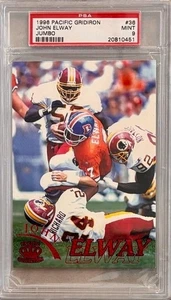 1996 Pacific Gridiron #36 John Elway Jumbo PSA 9 POP 1 (highest graded) - Picture 1 of 2