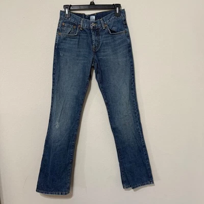 Pantalones de mezclilla de colección Lucky Brand Easy Rider corte bota para mujer 0/25x32 hechos en EE. UU. botón mosca Foto 1 de 4