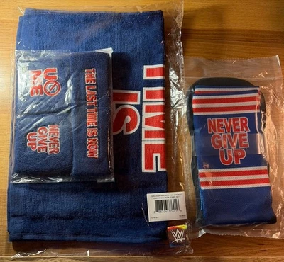 Подлинный WWE John Cena прощальный тур 2025 Чикаго повязка на запястье обруч полотенце носки - Изображение 1 из 4