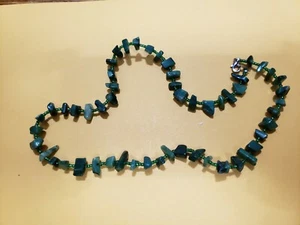 COLLECTABLE, GENUINE STONE NECKLACE, 20" Long, Hand Made in USA - Picture 1 of 7