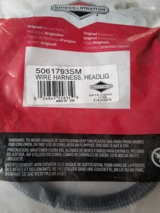 Briggs & Stratton Headlight Harness 5061793SM - OEM Packaging - NEW - A2C - Picture 1 of 2