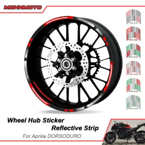 For 2018 Aprilia Dorsoduro 750 SMV750 Motos Wheel Rim Reflective Decal Sticker - Picture 1 of 13