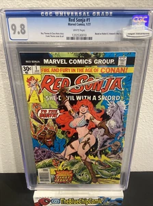 Red Sonja #1 CGC 9.8 1977 Newsstand Edition White Pages - Picture 1 of 4