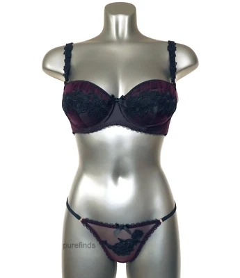 SUJETADOR AGENTE PROVOCATEUR LIANNE 32C Y TANGA TALLA 2 UK 8 NUEVO CON ETIQUETAS Foto 1 de 4