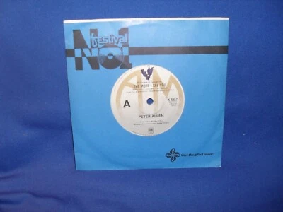 PETER ALLEN THE MORE I SEE YOU – AUSTRALIAN 7” RECORD - Image 1 of 3