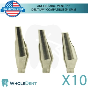 10 prótesis dentales en ángulo 15° D3ntium® compatibles Ø4,5 mm conexión hexagonal interna - Imagen 1 de 7