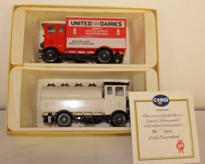 Boxed Corgi United Dairies Ltd Ed AEC Cabover & Tanker Boxed - Image 1 of 4