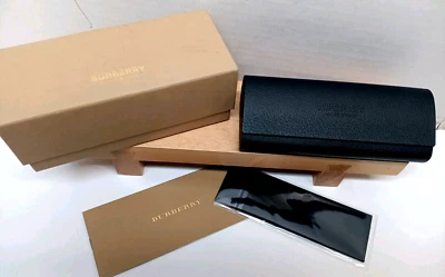 Burberry Eyeglasses Sunglasses Hard Case Brand New Cleaning Cloth Box & Booklet - Image 1 of 3