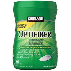 Kirkland Signature OPTIFIBER Sugar Free Favor Free Gluten Free Non Thickening, - Picture 1 of 2