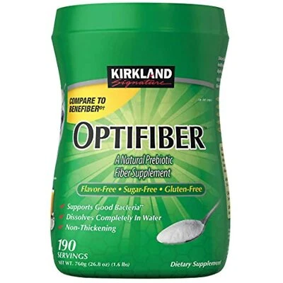 Kirkland Signature OPTIFIBER sin azúcar sin favor sin gluten sin espesante, Foto 1 de 2