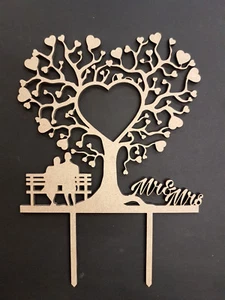 TOPPER PASTEL DE BODA - 180mm x 174mm x 3mm - DISEÑO 2 - Imagen 1 de 1