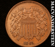 1865 Two Cent - Scarce  Extra Fine++  Better Date  #U3031