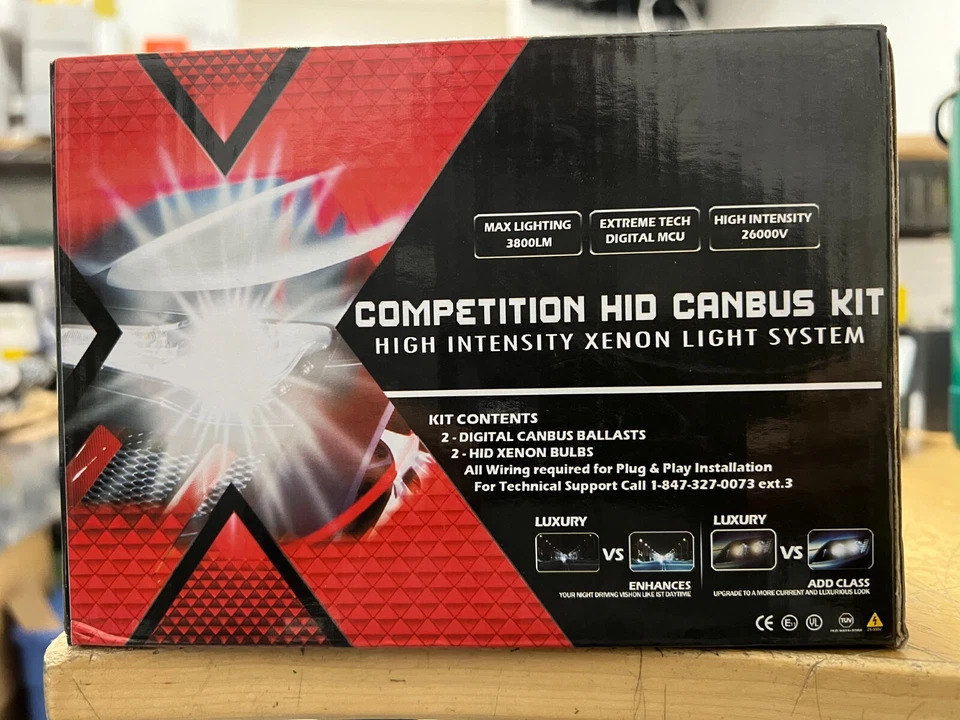 Race Sport lighting H7 CANBUS HID Kit Competition Crusher Series CH7SB-8K- CANSL - Image 1 of 2